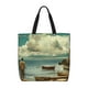thumbnail image 1 of Fotbe Serene Coastal Blue Sky Bolsa Tote con Estampado para Mujer, Bolsos con Cremallera, Bolsa de Hombro Casual de Gran Capacidad con Bolsillos Internos, 1 of 7