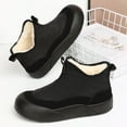 thumbnail image 4 of Black Women Cozy Winter Boots With Round Toe And Thick Sole For Outdoor Indoor, 4 of 8