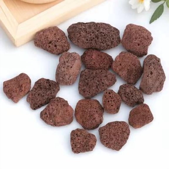 ELAYARD Volcanic Rock Fish Tank Decorations Dark Brown Aquarium Gravel 1 Bag Natural Aquarium Decor