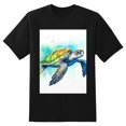 thumbnail image 2 of Plus Size Shirt for Women Black Tops for Women Short Sleeves Shirt for Women Turtle T Shirt Crewneck Shirt for Women XL, 2 of 5