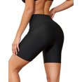 thumbnail image 6 of Sociala Color Blocked Swim Bottoms for Womens High Waisted Boardshorts Sport Beach Bottoms UPF 50+, 6 of 9