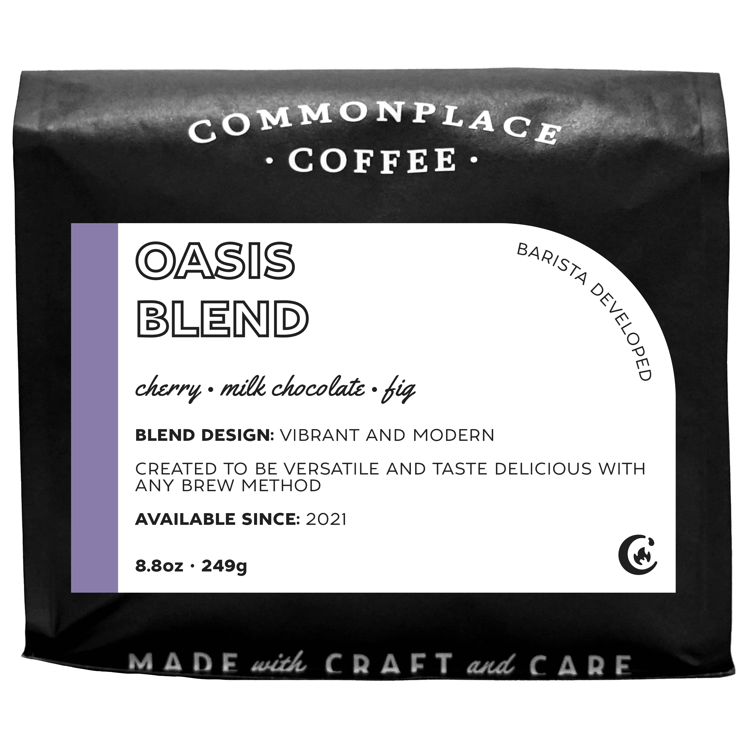 Commonplace Coffee - Seasonal Blend, Whole Bean, Medium Roast, 8.8oz
