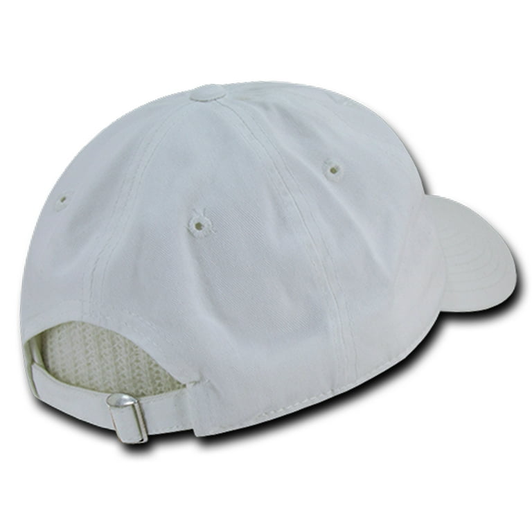 Decky 205-WHT Washed Cotton Polo Cap, White - Walmart.com