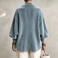 thumbnail image 4 of Jackets for Women Long Sleeve Velvet Cardigan Oversized Casual Outerwear for Spring Fall Winter, L, 4 of 5