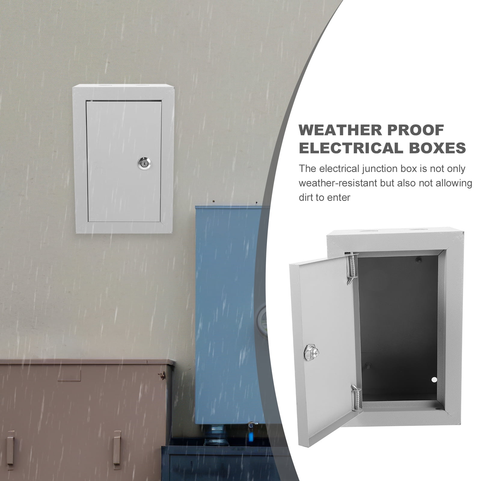 Phlegsive Lockable Metal Electrical Box for Outdoor Use