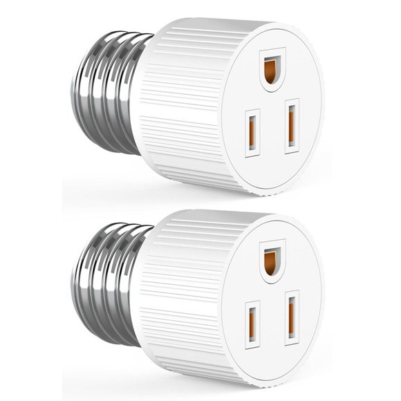 Light Bulb Socket Adapter 3 Prong