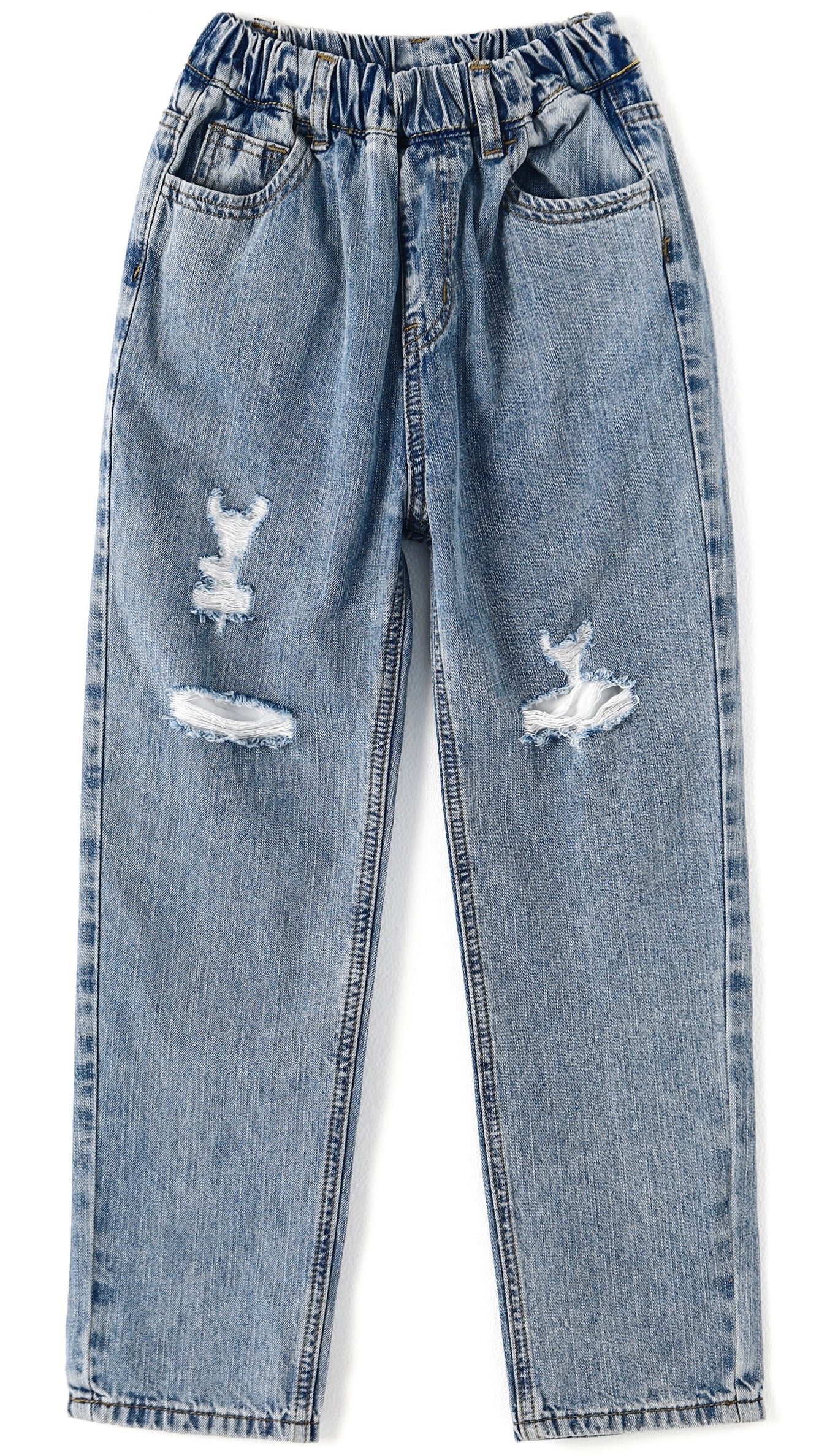 パンツ YANUKxanuans BOYS STRAIGHT DENIM Boys' Straight Fit Stretch Jeans - Cat & Jack™ Light Blue 18 Husky