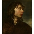 thumbnail image 2 of Jacob van Oost the Younger 12x14 Black Ornate Wood Framed Double Matted Museum Art Print Titled: Bust of a Young Man, 2 of 5