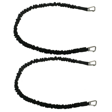 

Extreme Max 3006.2771 BoatTector High-Strength Line Snubber & Storage Bungee Value 2-Pack - 48 with Compact Hooks Black