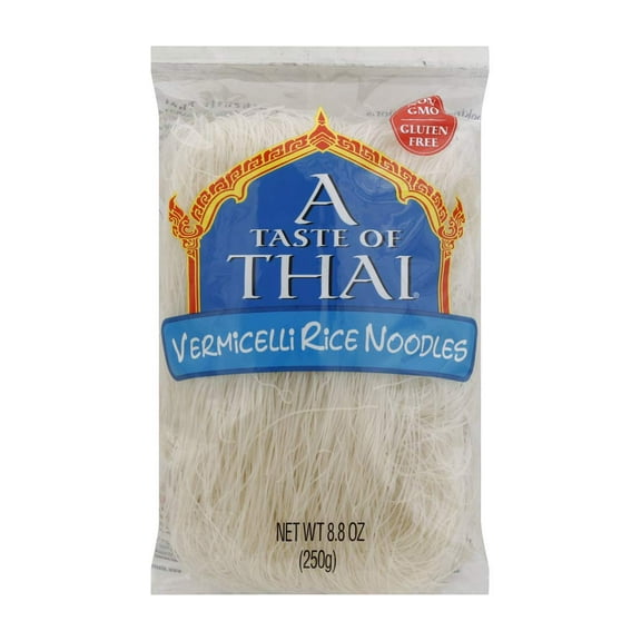 Pack of 6, A Taste of Thai Vermicelli Rice Noodles, 8.8 Ounce