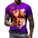 thumbnail image 1 of Camisetas de Manga Larga de los Hombres Casual Muscle Print Graphic Tee, Camiseta de Cuello de Tripulación de Manga Corta para las Vacaciones Diarias, 1 of 9