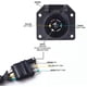 thumbnail image 2 of Conector de enchufe de cableado de adaptador de remolque de hoja plana de 4 vías a 7 vías con soporte Afortunado Sencillez, 2 of 5