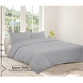 thumbnail image 5 of Royale Linens Silver Duvet Cover Twin Size - Soft Twin Duvet Cover Set -2 Pieces Double Brushed Twin Duvet Covers with Zipper Closure, 1 Twin Duvet Cover 68x90 inches and 1 Pillow Sham (Twin, Silver), 5 of 8