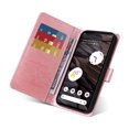 thumbnail image 5 of Designed for Google Pixel 7A Case Wallet,Women Flip Folio Cover with Butterfly & Flower Embossed PU Leather Stand Credit Card Holders Slots Wrist Strap Shockproof Phone Case,Pink, 5 of 11