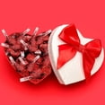 thumbnail image 2 of HERSHEY'S KISSES Extra Creamy Milk Chocolate Dipped Strawberry Candy, Red Foil Wrap, Bulk 2 Pounds, 2 of 6