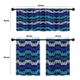 thumbnail image 4 of LALILO Kitchen Curtains and Valances Set of 3 36" Ethnic Window Treatment Tiers for Window Decor, 4 of 5