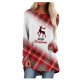 thumbnail image 1 of Gibobby Blusas De Mujer Top casual con estampado navideño de manga larga y cuello redondo para mujer para otoño/invierno（Rojo， XL), 1 of 5