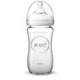 thumbnail image 1 of Philips Avent Natural Glass Baby Bottle, 8oz Bottle, SCF703/17, 1 of 8