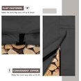 thumbnail image 4 of Waterproof Firewood Racks Cover 8 Feet Heavy Duty Outdoor Logs Holder Stand Cover, Black, 4 of 7