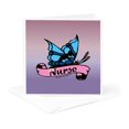 thumbnail image 5 of 3drose, Nurse Butterfly Ribbon, 12 Greeting Cards with Envelopes, 5 of 7