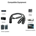 thumbnail image 2 of Adaptateur de Câble Audio Y Splitter 3 Broches Xlr Mâle vers Double Femelle, 2 of 8