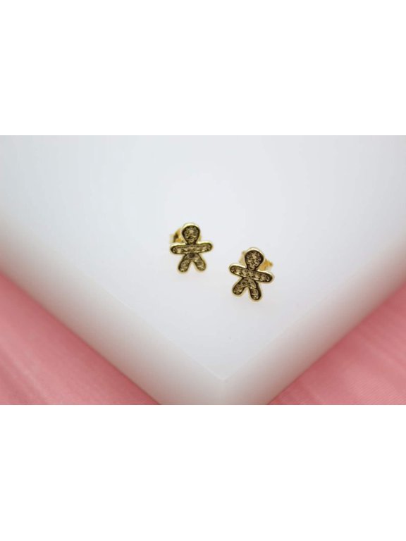 18K Gold Filled Voodoo Doll Earrings