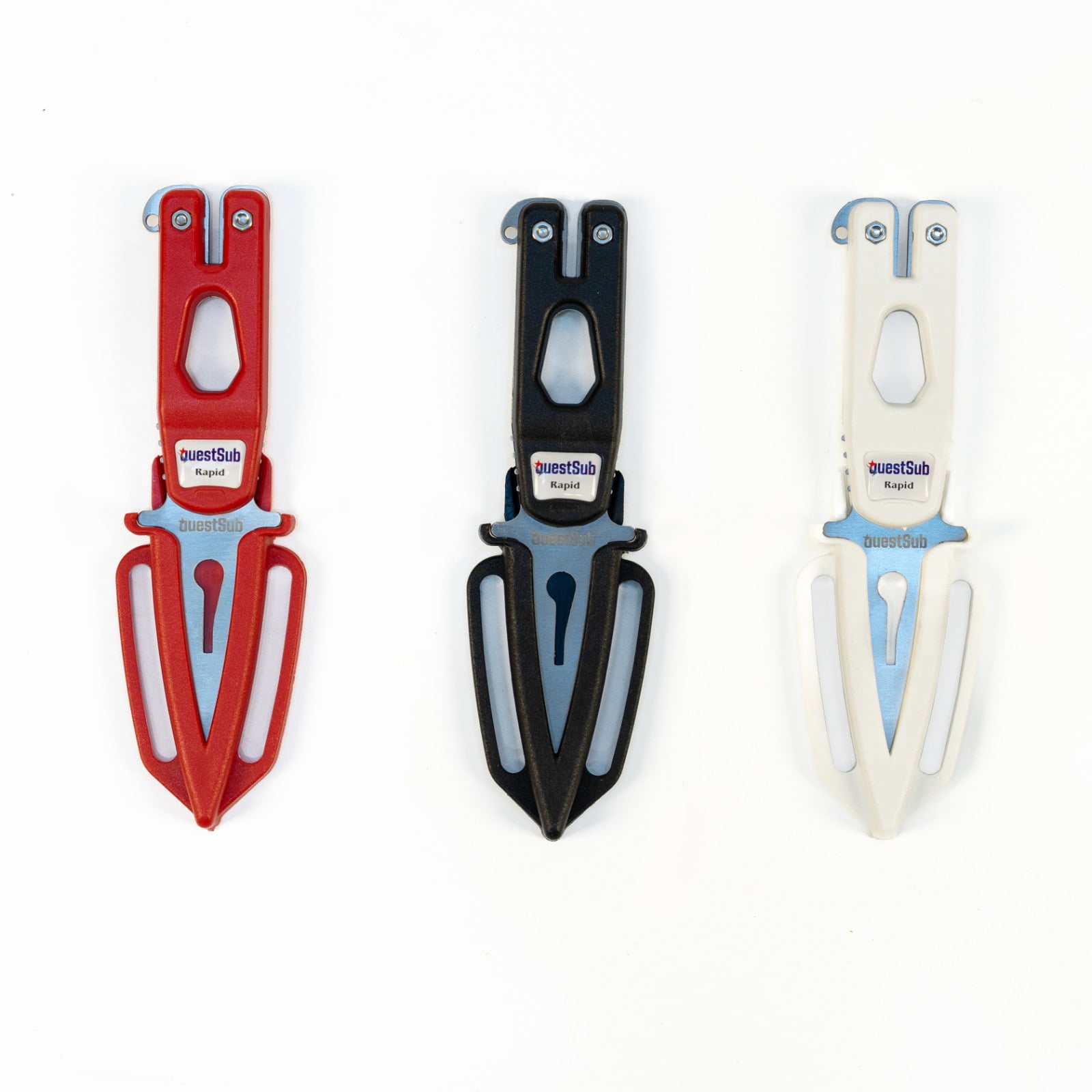 Questsub Rapid Spearfishing, Freediving and diving knife Red 420 Stainless Steel