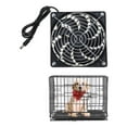 thumbnail image 2 of Tizuqe Solar Panel Powered Fan Mini Ventilator 10W 12V Solar Exhaust Fan for Dog Chicken House Greenhouse RV Roof Quietly Cools, 2 of 15