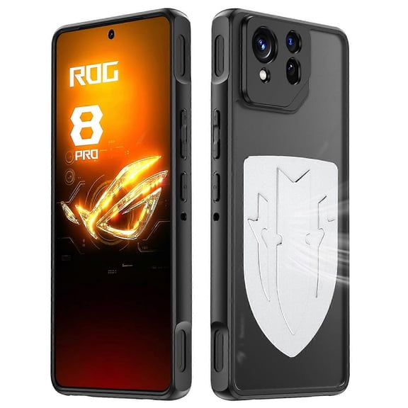 For Asus ROG Phone 8 Pro 5G Phone 8 5G Shield Heat Dissipation Phone Case Liquid Silicone PC Back Co