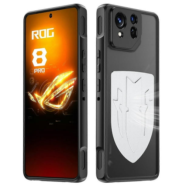 For Asus ROG Phone 8 Pro 5G Phone 8 5G Shield Heat Dissipation Phone Case Liquid Silicone PC Back Co