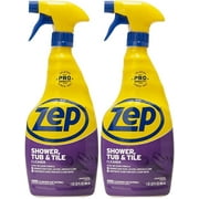 Zep Shower Tub and Tile Cleaner 32 Ounce ZUSTT32PF (Case of 2) - No Scrub Pro Formula Breaks up Tough Buildup on