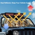 thumbnail image 4 of Yuyamidu German Shepherd Windshield Sun Shade Compatible with Wrangler Rubicon Sahara TJ JK JKU 2 & 4 Door Funny Driving Car Sun Shade Keep Your Vehicle Cool, 4 of 7