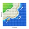 thumbnail image 3 of bedienty Plastic Building Bricks Baseplate Base Plate Board Platform Miniature Replacement Parts Presents Party Favors Accessories Seashore Type 2 1Set, 3 of 6