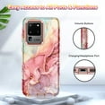 thumbnail image 6 of CASEFIV for Samsung Galaxy S20 Ultra Case,Marble Pattern Heavy Duty Shockproof Full Body Protective Phone Covers for Women Girls,Rose Gold, 6 of 8