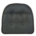 thumbnail image 4 of Gripper Non Slip 15" x 16" Faux Leather Dark Brown Chair Cushion, 4 of 5