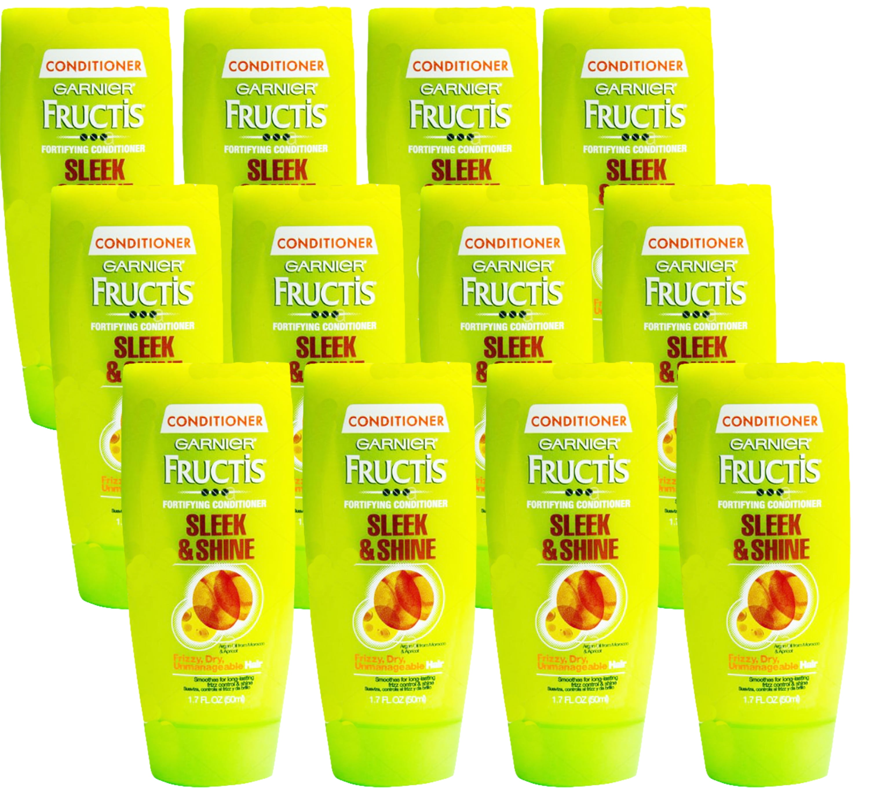 Garnier Fructis Conditioner Sleek & Shine 1.7oz (12 Pieces)