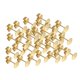 thumbnail image 1 of 50 piezas Almohadilla plana Ear Stud Qarigey Oro 3 mm, 1 of 1