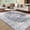 Black and Gray, variant on Nanan, 9'x12' Area Rug, Machine Washable Area Rug, Non-Slip Low-Pile Indoor Rug, Stain Resistant Floor Carpet for Living Room Bedroom Kitchen, Light Orange