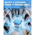 thumbnail image 3 of Vacplus 2LB Moisture Absorber Bucket - Large Capacity Moisture Absorber with Calcium Chloride Crystals, Effective Dehumidifier for Basement, Closet & Bathroom, 2 Packs, 3 of 9