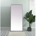 thumbnail image 6 of Soft Corner Metal Rectangle Mirror 32x72 Inch in Black, 6 of 7