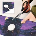 thumbnail image 6 of Yayeee Faucet Mat for Kitchen Sink 14.7" Diatomite Long Splash Guard Pad, Purple Street, 6 of 7