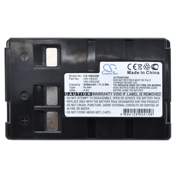 2400mAh VSB-0190 VW-VBS10 HHR-V211 VW-VBS10E VW-VBH10E HHR-V212 NVA3 VSB-0200 NV-A3 Battery for Panasonic NV-ALEN NV-R65E NV-S95