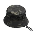 thumbnail image 5 of Grandest Birch Summer Outdoor Hat Camouflage Print Windproof Fixed Strap Round Brim Anti-UV Sunshade Lightweight Fishing Camping Climbing Unisex Cap Sunhat ,Gift, 5 of 7