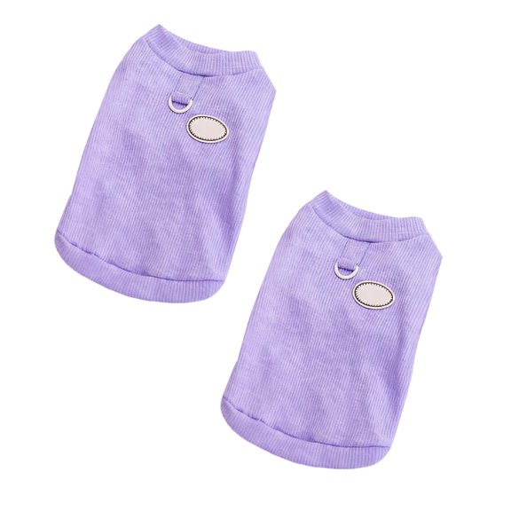 2Pack Clearance Sale! Shirt Small Specific Shirt Lightweight T Shirt Summer T Shirt Vest With Leash Loop Blue Pet Clothes Birthday Gift For Pet Dog Cat 15.7"