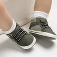 thumbnail image 4 of Baby Boys Girls High Top Sneakers Soft Soles Anti Skid Infant Ankle Shoes Toddler Prewalker First Walking Crib Shoes-green, 4 of 5