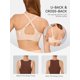 thumbnail image 2 of Bra LUCKMEEY, sin aros, cobertura inalámbrica Push Up, cobertura total, 2 of 6