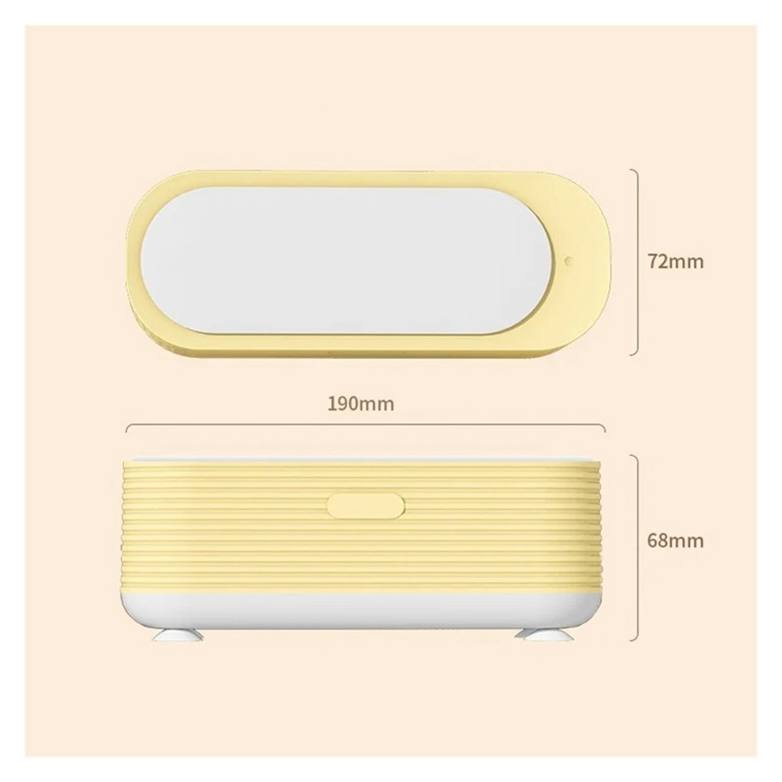 Portable Ultrasonic Cleaner Mini Smart Electric Cleaning Box for Jewelry Makeup Brushes Glasses Low