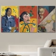 thumbnail image 2 of wall26 Canvas Print Wall Art Set Paul Gauguin Vibrant Abstract Floral Variety Nature People Illustration Fine Art Decorative Retro Portrait for Living Room, Bedroom, Office - 24"x36" x 3 Pa, 2 of 5