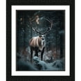 thumbnail image 2 of Maki 26x31 Black Ornate Wood Framed With Double Matting Wall Art Titled - The Winter_S Ambassador, 2 of 6
