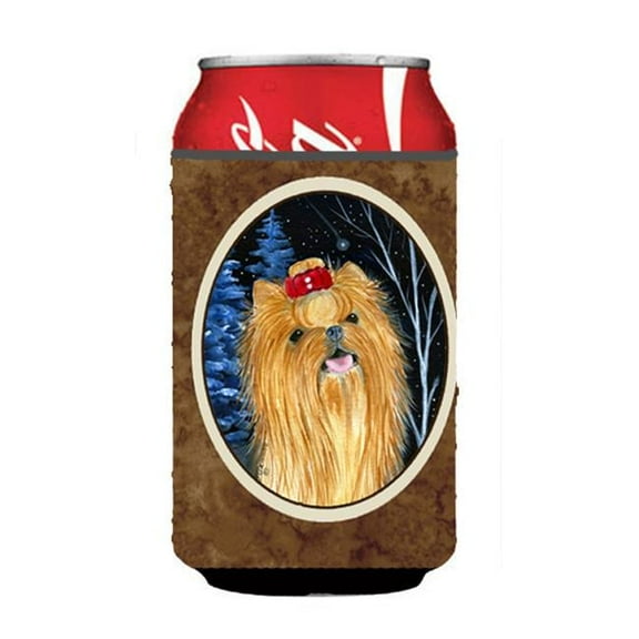 Starry Night Yorkie Can Or bottle sleeve Hugger